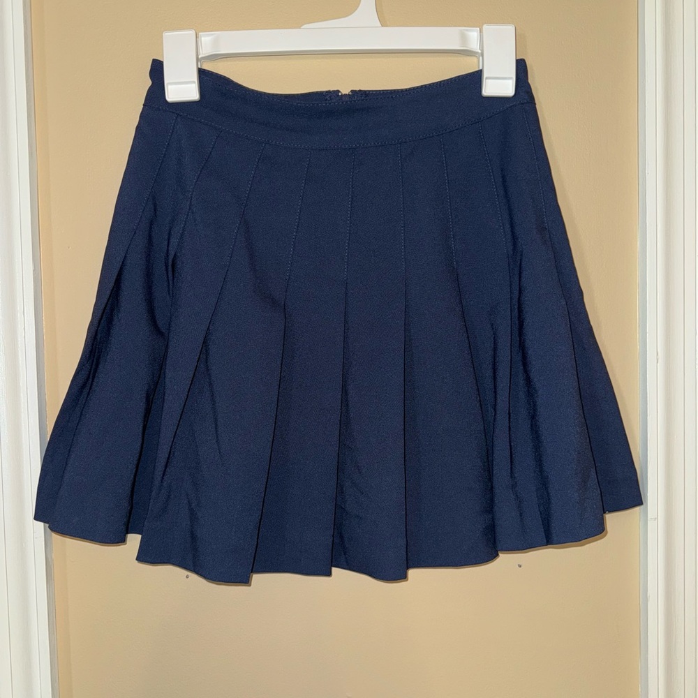 Never Worn Navy Pleated Skirt